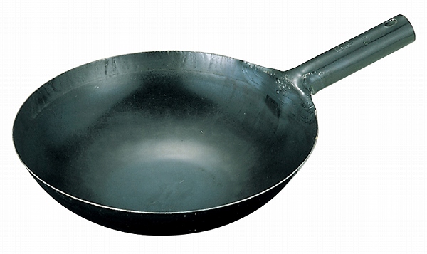 山田工業所 鉄 打出中華片手鍋 45cm 0195000