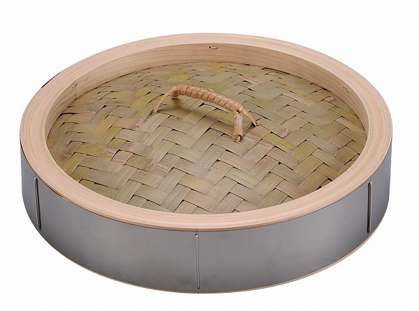 18-0 中華セイロ 蓋 39cm ステンレス枠 0489200