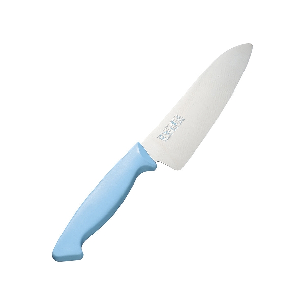 チャイルド包丁 ブルー 14cm 両刃 (017695-002)