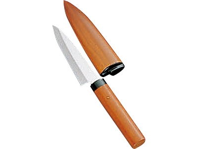 サンクラフト 木鞘付フルーツナイフ 剣型 9.5cm ＃428 (028033-001)