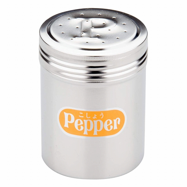18-8 調味料缶 Pepper(大) 約280cc (017376-003)