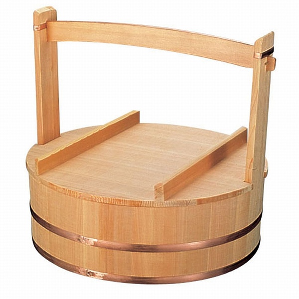 木製出前岡持 45cm サワラ材 ADM07045