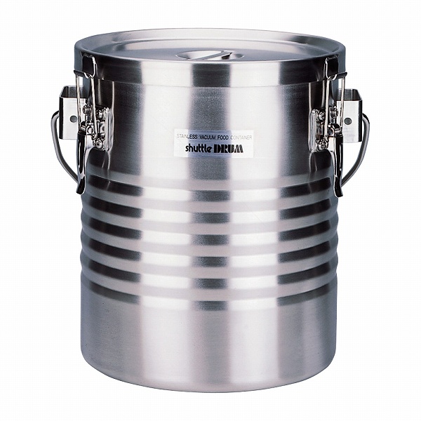 サーモス(THERMOS) 18-8 高性能保温食缶 シャトルドラム 10L 吊付 JIK-S10(ADV01010)