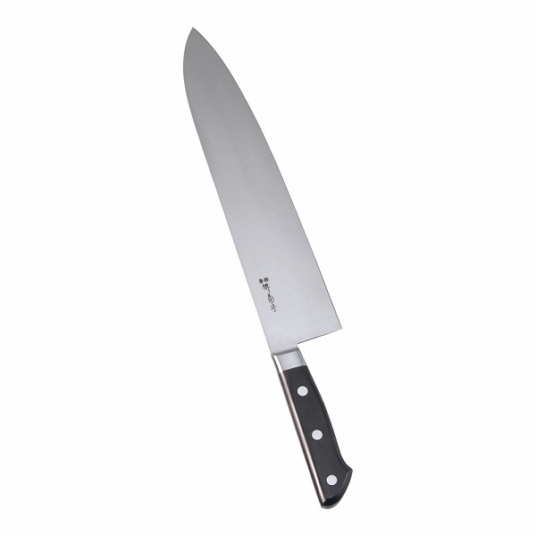 河村刃物 日本鋼 洋出刃 30cm 両刃 口金付 AKK5805