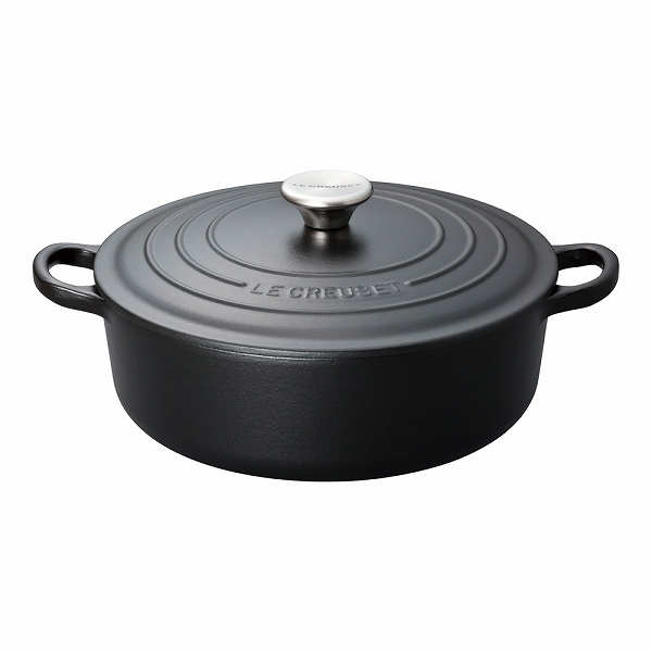 ル・クルーゼ(Le Creuset) ココット・ジャポネーズ マットブラック 24cm 21052- ...