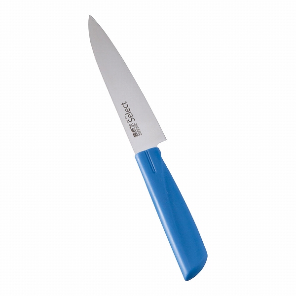 関兼次刃物 ペティーナイフ カラーセレクト ブルー 12cm 両刃 3011-BL(AKL2804)