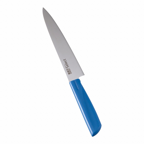 関兼次刃物 ペティーナイフ カラーセレクト ブルー 15cm 両刃 3012-BL(AKL2809)