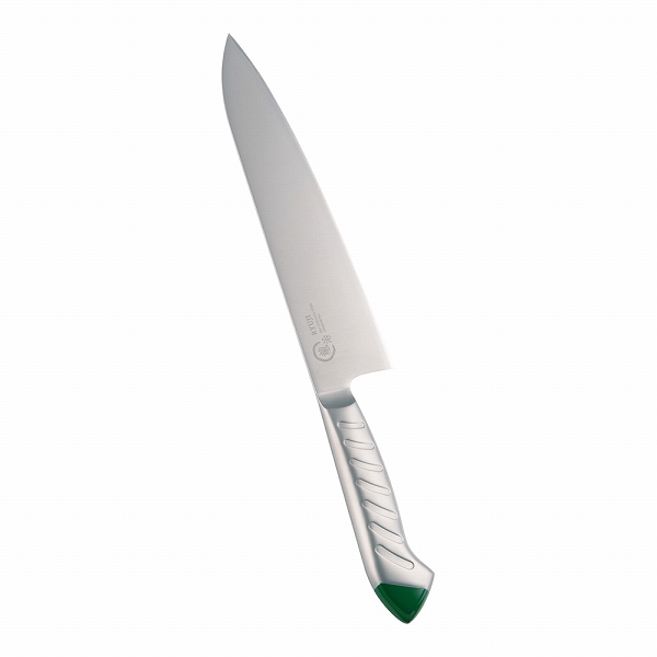 下村工業 牛刀 龍治 ステンカラー グリーン 21cm RYS-14G(ALY8811)