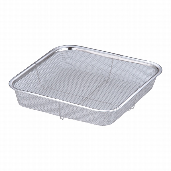 ミネックスメタル 18-8 ミニざる 角浅型 22cm 12メッシュ V-419(AMN02005)