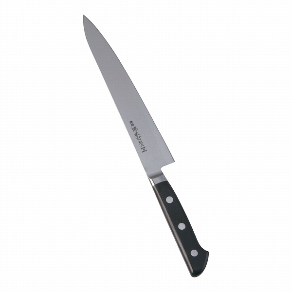 青木刃物製作所 日本鋼 ペティーナイフ 18cm 両刃 ツバ付 ANH01018