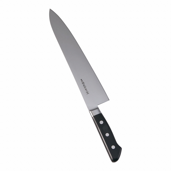 青木刃物製作所 日本鋼 洋出刃 27cm 両刃 ツバ付 ANH04027