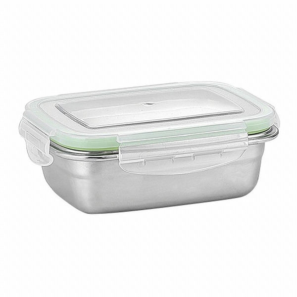 18-8 パッキン付キッチンコンテナ レクタングル 350ml APK2701