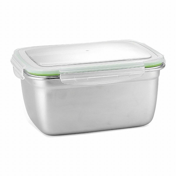 18-8 パッキン付キッチンコンテナ レクタングル 3800ml APK2704