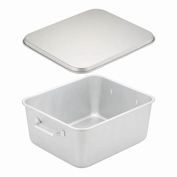 重なるパン箱 25〜35人対応 蓋付 アルマイト TA-30(APV4801)