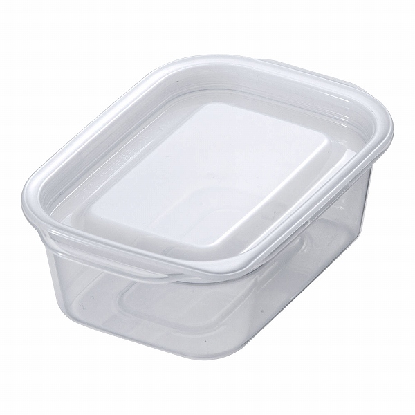 イノマタ化学 楽ちんパック クリアホワイト 角型 180ml 入数：1セット(3個入) 1840(ARK0207)
