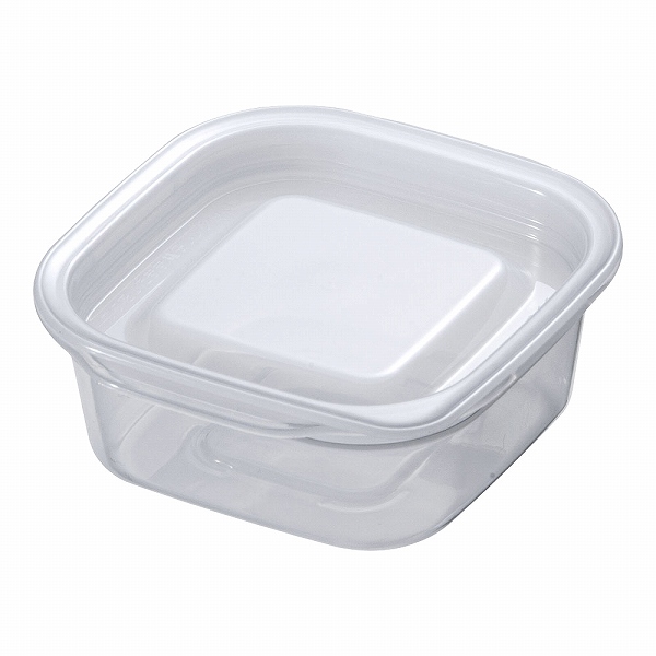 イノマタ化学 楽ちんパック クリアホワイト スクエア 90ml 入数：1セット(3個入) 1843(ARK0501)