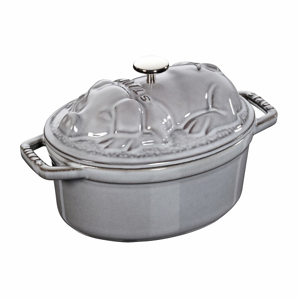 ストウブ(Staub) ピギーココット グレー 17cm 40500-176(ASTN502)の