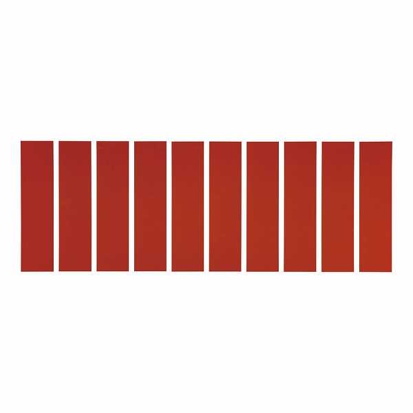 使い分けステッカー 橙 80×20mm 入数：1シート(10片入) 2202(ASTQ202)