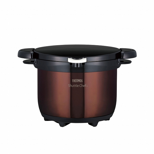 サーモス(THERMOS) 真空保温調理器 シャトルシェフ クリアブラウン 3L KBG-3000(ASYG102)