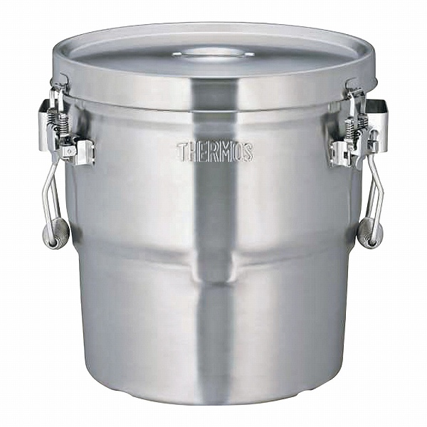 サーモス(THERMOS) 18-8 高性能保温食缶 シャトルドラム 14L パッキン付 GBK-14CP(ASYI002)