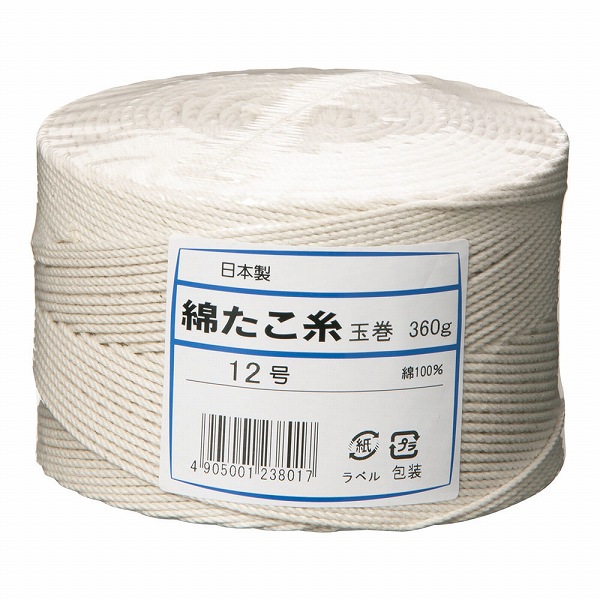 Yahoo! Yahoo!ショッピング(ヤフー ショッピング)綿 たこ糸 12号 360g 玉巻 ATK10012