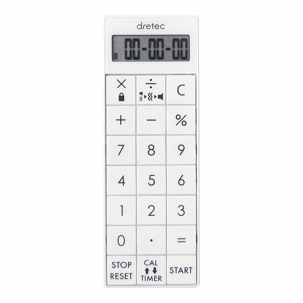 ドリテック(dretec) 電卓付バイブタイマー CL-124(BDV2401)