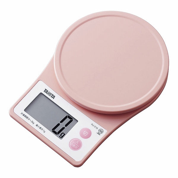 タニタ(Tanita) デジタルクッキングスケール ピンク 2kg KJ-216(BKTR802)