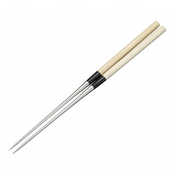 金口製作所 本焼ステンレス朴柄盛箸 150mm TT003(BML2203)