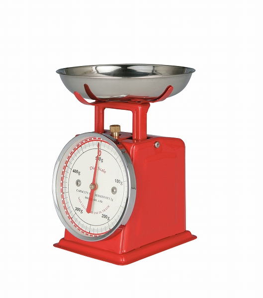ダイエットスケール レッド 500g 100-126(BSK8603)