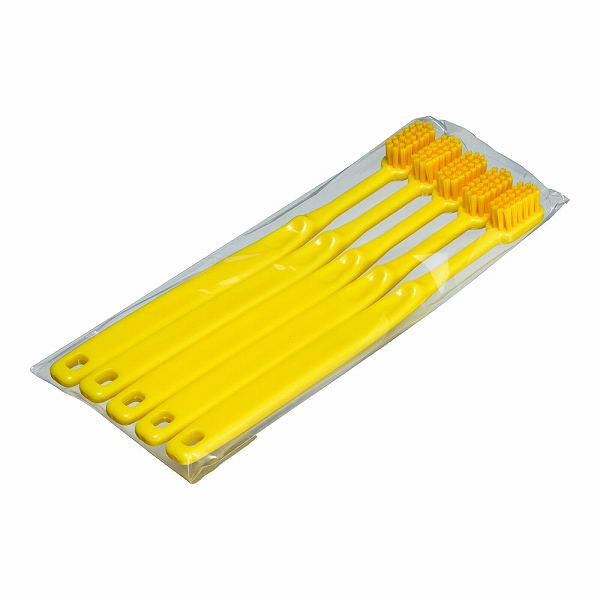 高砂(Takasago) 歯ブラシ型ブラシ HP 黄 入数：1セット(5個入) 57113(JHB0102)