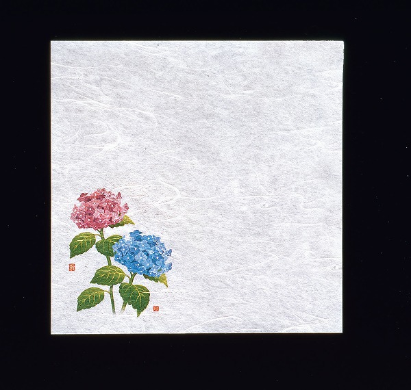 ヤマコー(Yamaco) 新・濡れ奉書紙 紫陽花 200×200mm 入数：1セット(100枚入) QHU16
