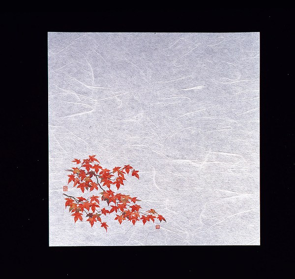 ヤマコー(Yamaco) 新・濡れ奉書紙 紅葉 200×200mm 入数：1セット(100枚入) QHU21