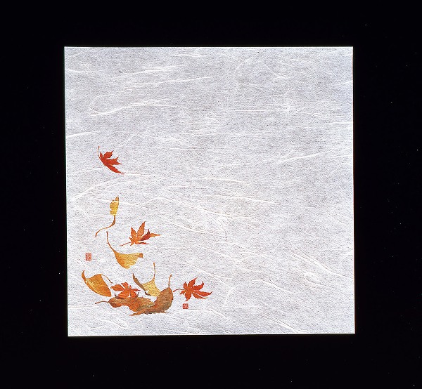 ヤマコー(Yamaco) 新・濡れ奉書紙 落葉 200×200mm 入数：1セット(100枚入) QHU22