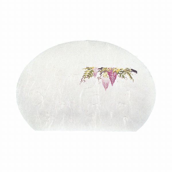 ヤマコー(Yamaco) 尺3半月四季懐石まっと 藤 370×335mm 入数：1セット(50枚入) QKI04