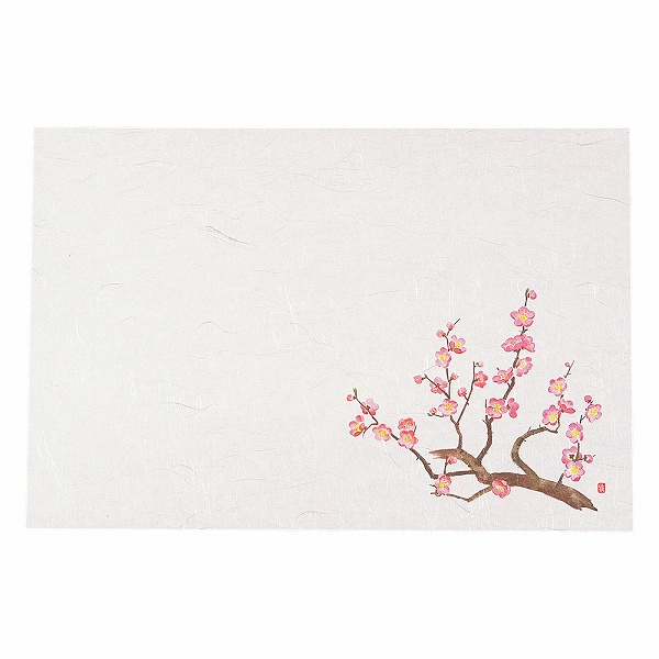 ヤマコー(Yamaco) 尺3四季懐石まっと 梅 390×264mm 入数：1セット(50枚入) QKI61