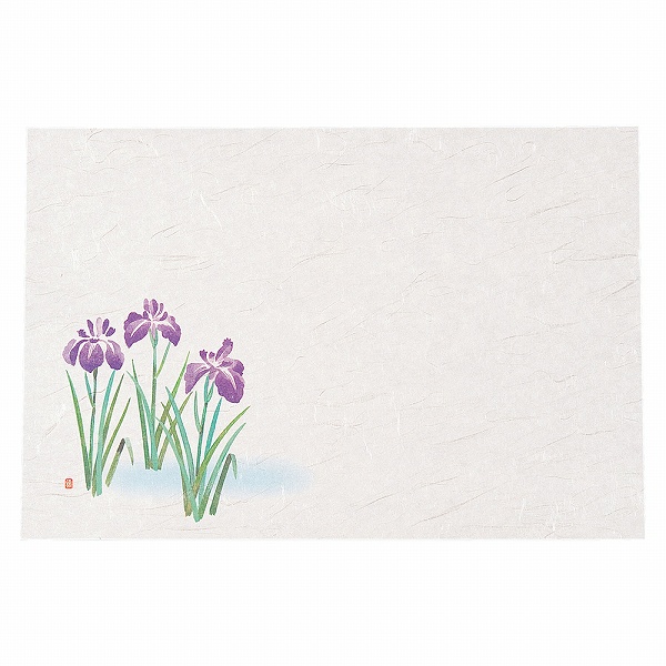 ヤマコー(Yamaco) 尺3四季懐石まっと 菖蒲 390×264mm 入数：1セット(50枚入) QKI62