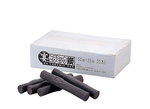 山大焚き物産業(Yamadai) 宴陶器炭 入数：1箱(20本入) QSL1101 アウトドア、釣り、旅行用品-その他アウトドア燃料