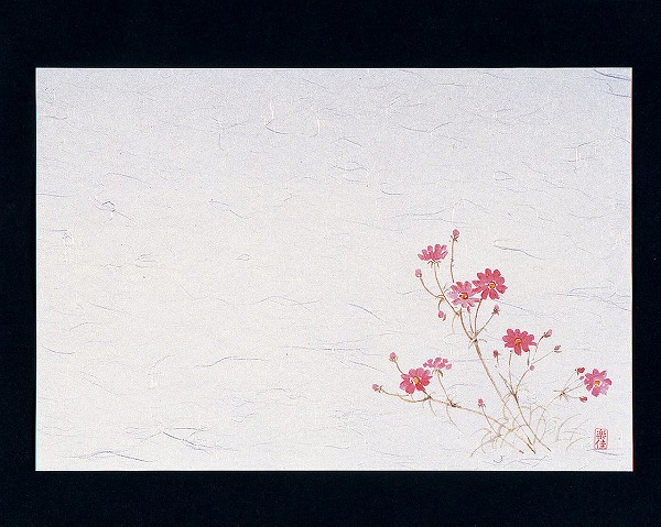 マイン(Mine) 四季紙 千寿 秋桜 26.5×39cm 入数：1セット(100枚入) M30-212(QSV31)