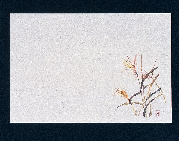 マイン(Mine) 四季紙 千寿 すすき 26.5×39cm 入数：1セット(100枚入) M30-214(QSV33)