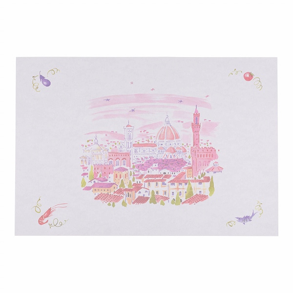 カミイソ産商 洋風・中華テーブルマット フィレンツェ 430×294mm 入数：1セット(100枚入) No.508(QTC61)
