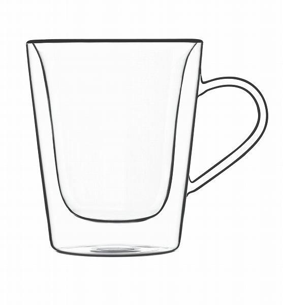 Bormioli Luig(ボルミオリルイジ) コーヒー/ティーマグ ダブルウォール サーミックガラスドリンク＆デザイン 220cc 入数：2ヶ入 11212/01(RBL9601)