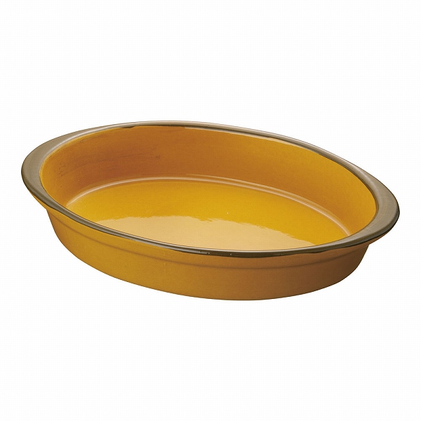 マトファ(Matfer) オーバルグラタン皿 355×240mm 陶磁器/ツバ付 5236(RGLC302)