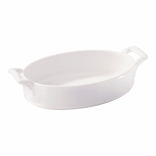 REVOL(レヴォル) オーバルディッシュ ベルキュイジーヌ ホワイト 20cm 磁器製 614832(RLB1404)
