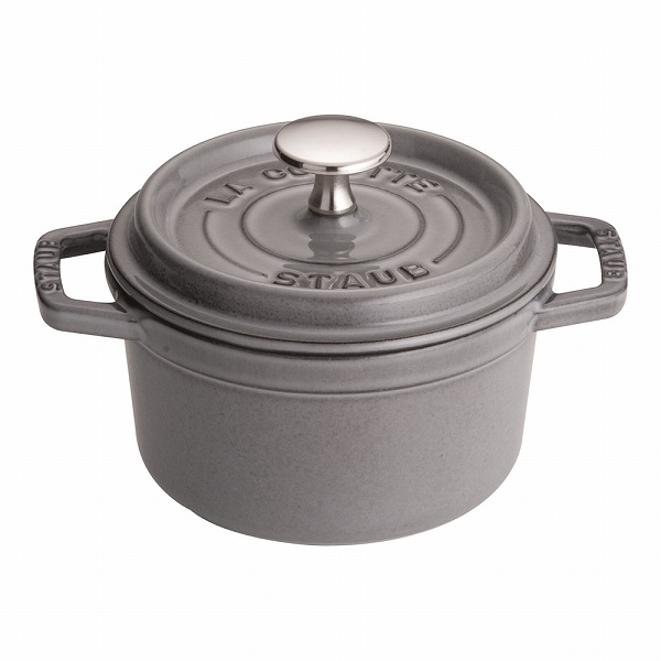 ストウブ(Staub) ピコ・ココット グレー 14cm ラウンド 鋳鉄 40509-475(RST4733)