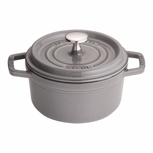 ストウブ(Staub) ピコ・ココット グレー 16cm ラウンド 鋳鉄 40509-479(RST4734)
