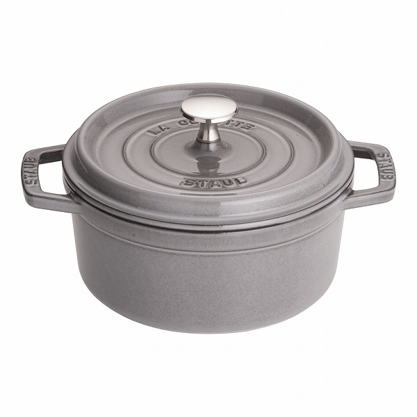 ストウブ(Staub) ピコ・ココット グレー 18cm ラウンド 鋳鉄 40509-484(RST4735)