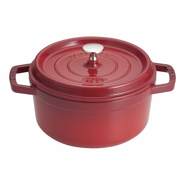 ストウブ(Staub) ピコ・ココット チェリー 22cm ラウンド 鋳鉄 40509-825(RST4745)
