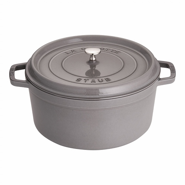 ストウブ(Staub) ピコ・ココット グレー 30cm ラウンド 鋳鉄 40509-862(RST4770)