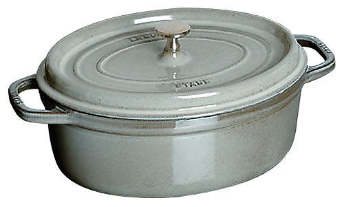 ストウブ(Staub) ピコ・ココット グレー 37cm オーバル 鋳鉄 40509-369(RST4835)