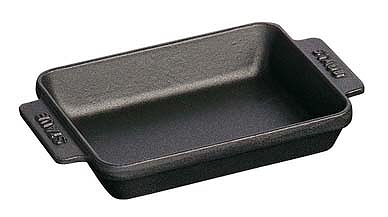 ストウブ(Staub) ミニ・レクタンギュラーディッシュ 黒 15cm 鋳鉄 40509-548(RST5501)